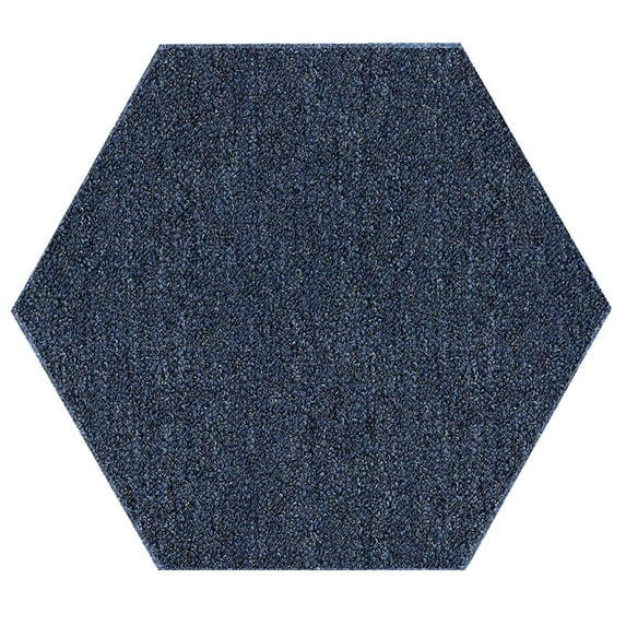 Ambiant Galaxy Way Pet Friendly Indoor Outdoor Area Rug Petrol Blue - 2' Hexagon