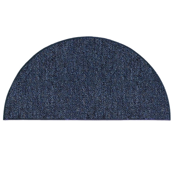 Ambiant Galaxy Way Pet Friendly Indoor Outdoor Area Rug Petrol Blue - 66" x 132" Half Round