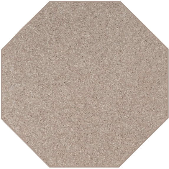 Ambiant Galaxy Way Solid Color Area Rugs Beige - 3' Octagon