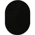 thumbnail image 1 of Ambiant Galaxy Way Solid Color Area Rugs Black - 5' x 8' Oval, 1 of 4