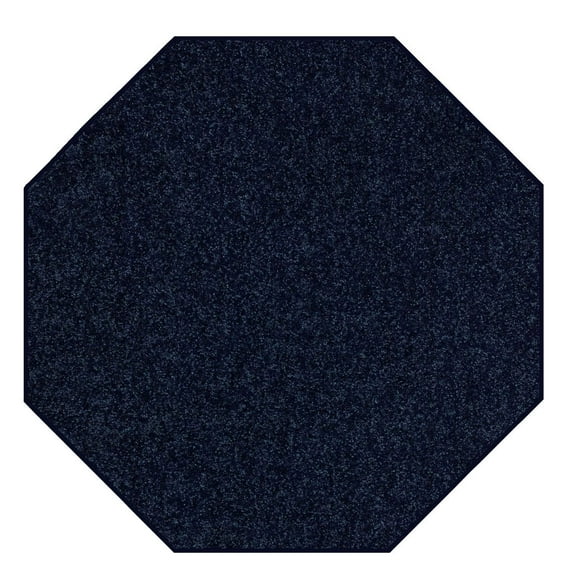 Ambiant Galaxy Way Solid Color Area Rugs Navy - 8' Octagon