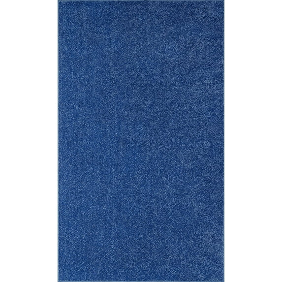 Ambiant Galaxy Way Solid Color Area Rugs Royal - 5' x 8'