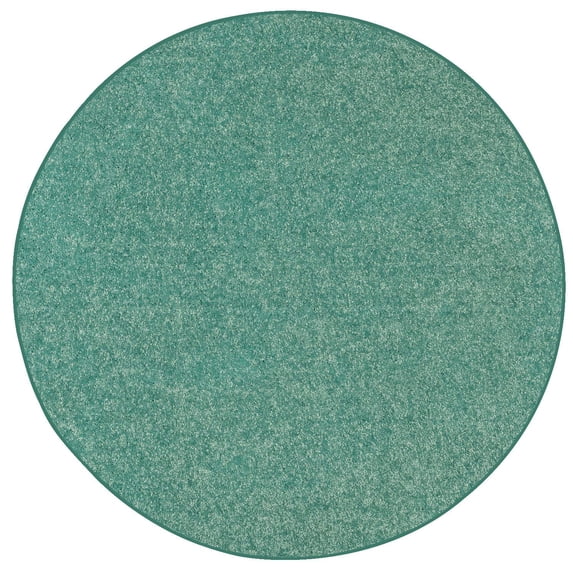 Ambiant Galaxy Way Solid Color Area Rugs Teal - 6' Round