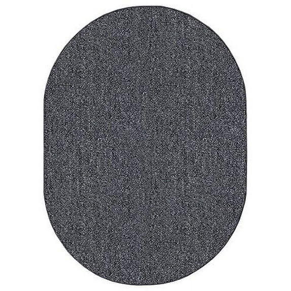 Ambiant Galaxy Way Solid Color Indoor Outdoor Area Rug Grey - 3' x 5' Oval