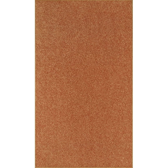 Ambiant Kids Solid Color Area Rugs Rust - 2' x 4'