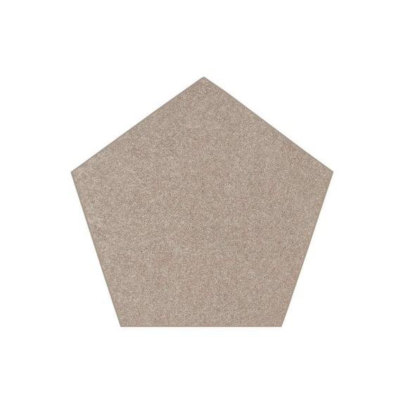 Ambiant Pet Friendly Solid Color Area Rugs Beige - 4' Pentagon