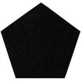 thumbnail image 1 of Ambiant Pet Friendly Solid Color Area Rugs Black - 6' Pentagon, 1 of 4