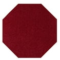 thumbnail image 1 of Ambiant Pet Friendly Solid Color Area Rugs Burgundy - 4' Octagon, 1 of 4