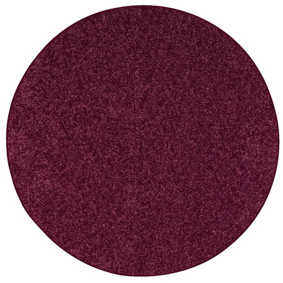 Ambiant Saturn Collection Kids Favourite Area Rugs Cranberry - 6' Round