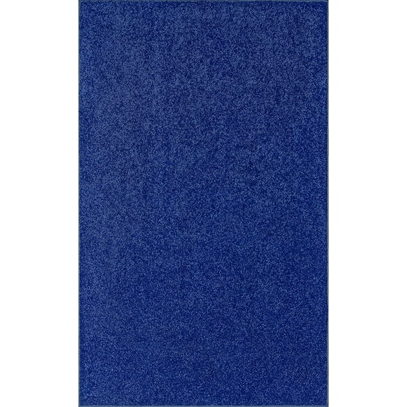 Ambiant Saturn Collection Kids Favourite Area Rugs Neon Blue - 1.5' x 2.25'