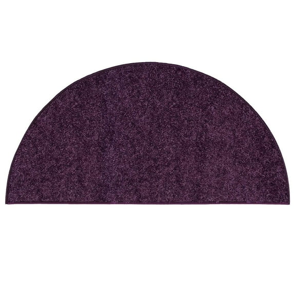 Ambiant Saturn Collection Kids Favourite Area Rugs Purple - 30" x 60" Half Round