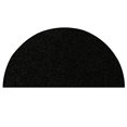thumbnail image 1 of Ambiant Saturn Collection Pet Friendly Area Rugs Black - 22" x 44" Half Round, 1 of 4