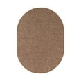 thumbnail image 1 of Ambiant Saturn Collection Pet Friendly Area Rugs Brown - 2' x 12' Oval, 1 of 4