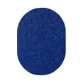 thumbnail image 1 of Ambiant Saturn Collection Pet Friendly Area Rugs Neon Blue - 5' x 7' Oval, 1 of 4