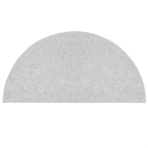 Ambiant Saturn Collection Pet Friendly Area Rugs Off White - 22" x 44" Half Round
