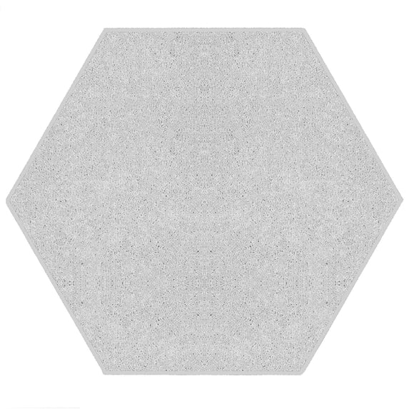 Ambiant Saturn Collection Pet Friendly Area Rugs Off White - 6' Hexagon