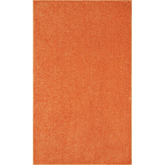 Ambiant Saturn Collection Pet Friendly Area Rugs Orange - 4' x 6'
