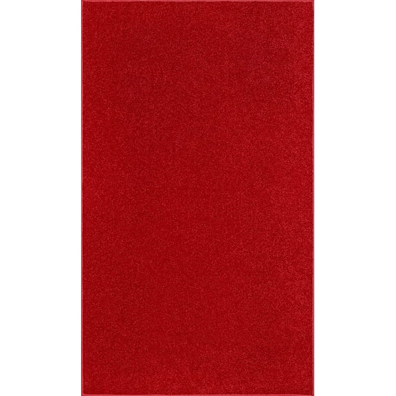 Ambiant Saturn Collection Pet Friendly Area Rugs Red - 2' x 3'