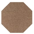 thumbnail image 1 of Ambiant Saturn Collection Solid Color Area Rugs Brown - 4' Octagon, 1 of 4