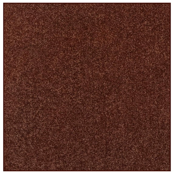 Ambiant Saturn Collection Solid Color Area Rugs Chocolate - 8' Square