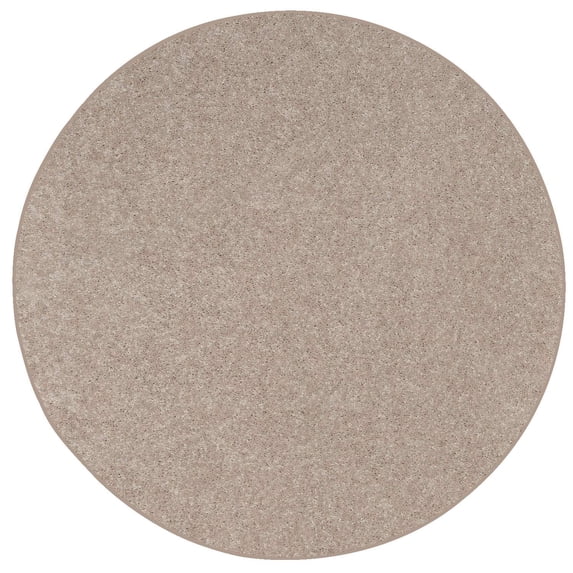 Ambiant Solid Color Indoor Area Rugs Beige - 5' Round