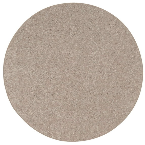 Ambiant Solid Color Indoor Area Rugs Beige - 6' Round