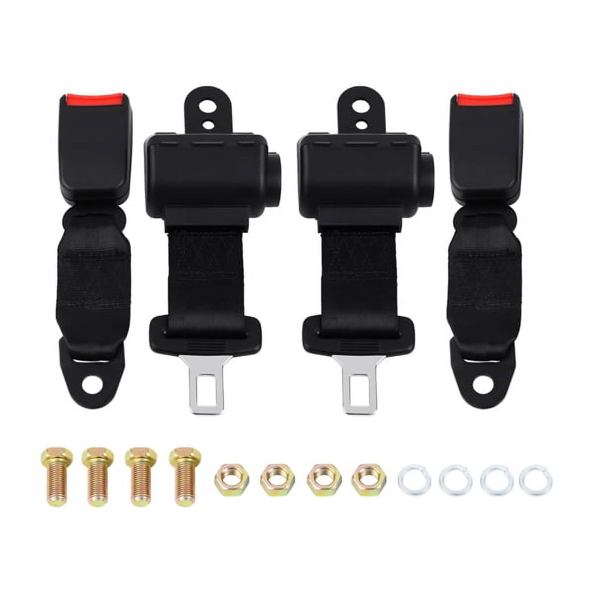 Ambienceo Universal Retractable Golf Cart Seat Belts Kit Compatible