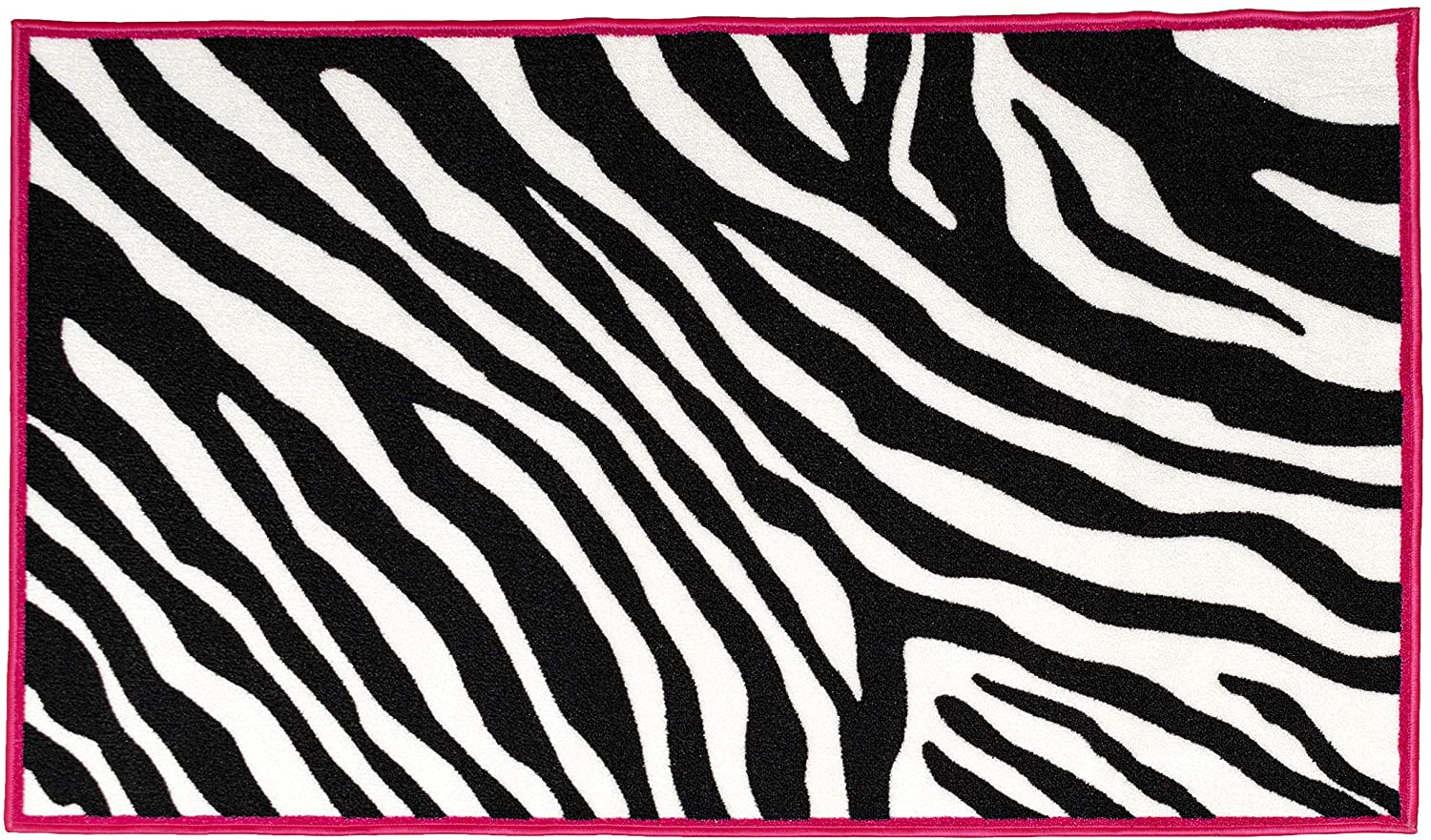 Pink Zebra Shape Rug Ambient Rugs 735 Zebra Pink 6'7