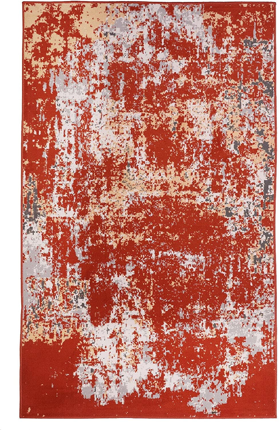 Ambient Rugs Accent Runner Rug - 2 ft. x 8 ft., Rust, Indoor Rug with ...