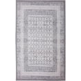 thumbnail image 1 of Ambient Rugs Bordered Transitional Rug - 2 ft. x 4 ft., Peach, Accent Rug with Geometric Pattern, 1 of 7