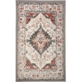 thumbnail image 1 of Ambient Rugs Distressed Rug - 2 ft. x 4 ft., Light Grey, Indoor Rug with Bordered Design, Jute Backing, 1 of 6
