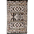 thumbnail image 1 of Ambient Rugs Geometric Print Rug - 2 ft. x 4 ft., Dark Grey, Trible Rug with Patterned Design, 1 of 5