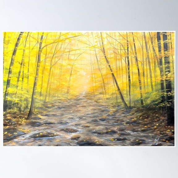 Ambient Stream Poster Wall Art, Modern Wall Decor, 8x12 UNFRAMED