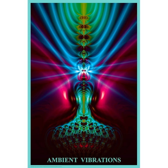 Ambient Vibrations Psychedelic Trippy Art Cool Wall Decor Art Print Poster 24x36