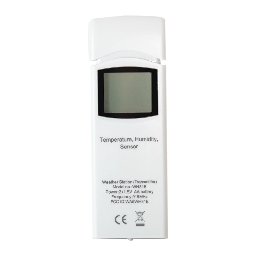 Ambient Weather WH31E Temperature and Humidity Sensor compatible with WS-2902, WS-2000, WS-1965, WS-4000, WS-5000 and ObserverIP Weather Stations