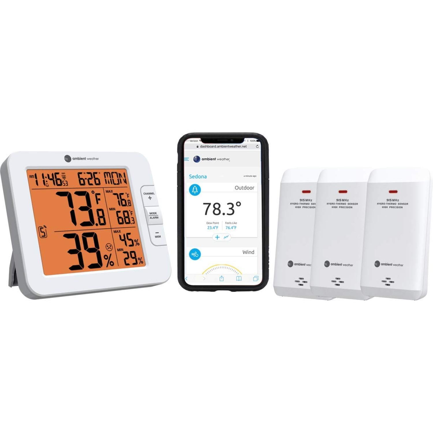 Ambient Weather WS8482X3 Wireless 7Channel Remote