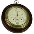 thumbnail image 1 of Ambient Weather WS-M0921THB 8" Cherry Finish Tan Dial Traditional Barometer with Temperature and Humidity, 1 of 2