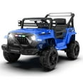 thumbnail image 1 of Ambifirner 12v Ride On Car For Kids,4-Wheel Electric Truck Car W/Parents Control,Power Display,Searchlight,Led Lights,Music&Bluetooth,Usb,Mp3&Microphone Ports, 1 of 11