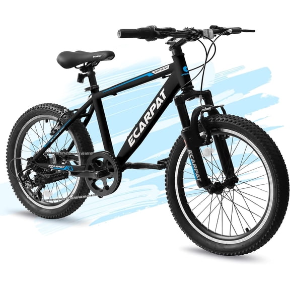 Ambifirner 20 Inch Fat Tire Mountain Bike With Shimano 7 Speed, Front And Rear V-Brakes All-Terrain Tires Bicycle