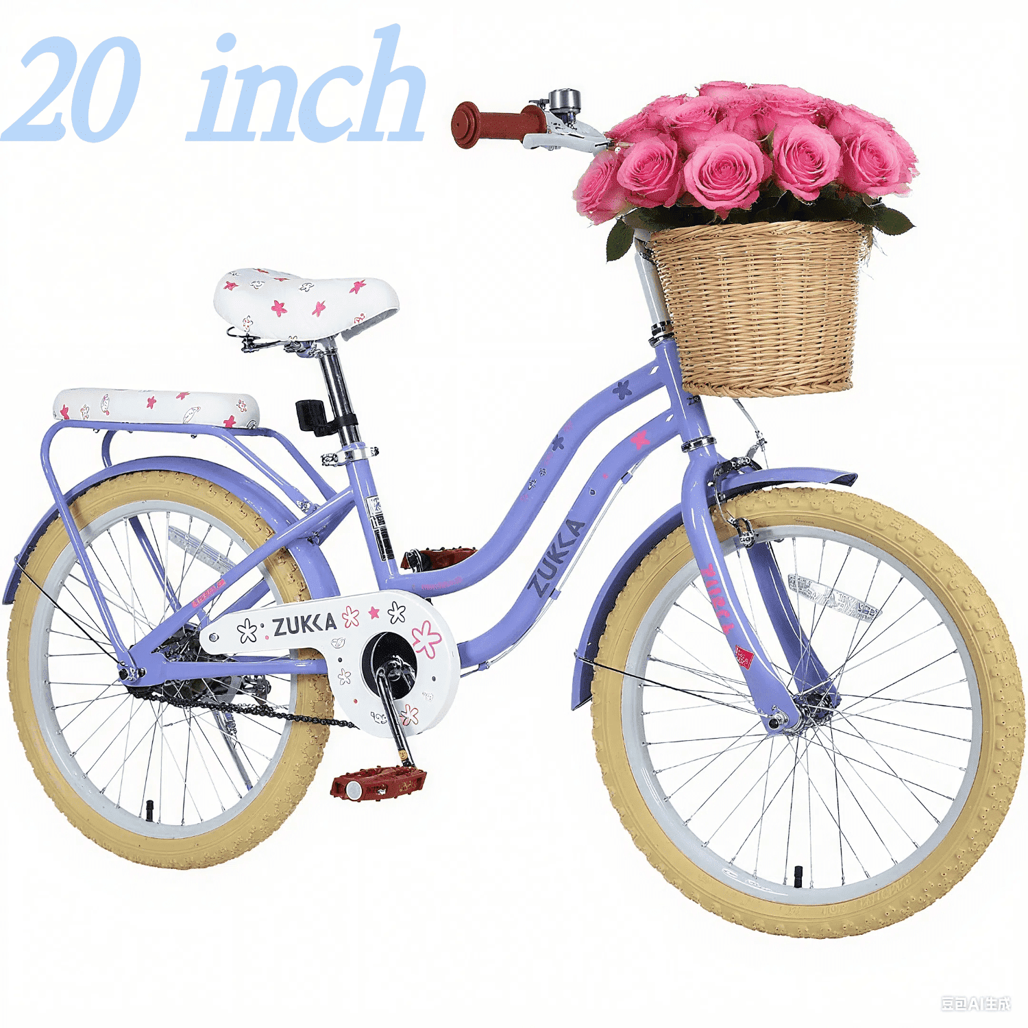 Ambifirner 20 Inch Blue Bicycles Mountain Bike , Single Speed Bicycles with Dual Brakes , City Bike
