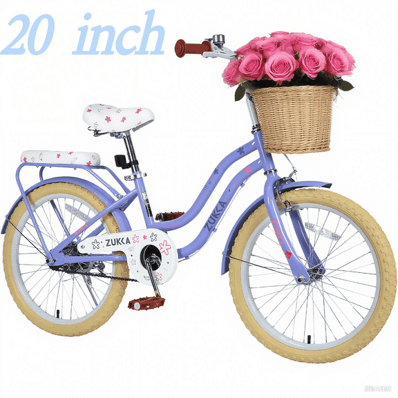 Ambifirner 20 Inch Blue Bicycles Mountain Bike , Single Speed Bicycles with Dual Brakes , City Bike