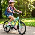 thumbnail image 1 of Ambifirner 20" Mountain Bike, 7-Speed Dual Suspension, Sturdy Steel Frame Disc Brake, Excellent Twist Shifting for Trail Green, 1 of 9