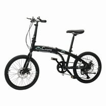 Ambifirner 20-inch Foldable Bike Folding Bicycle with Shimano 7-Speed Front and Rear Disc Brakes Bicycle for Men Riding, Women Riding