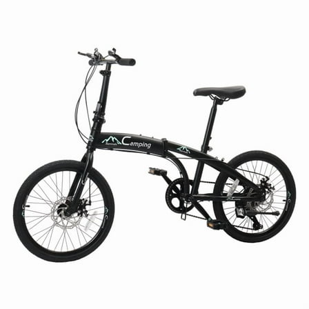 Ambifirner 20-inch Foldable Bike Folding Bicycle with Shimano 7-Speed Front and Rear Disc Brakes Bicycle for Men Riding, Women Riding
