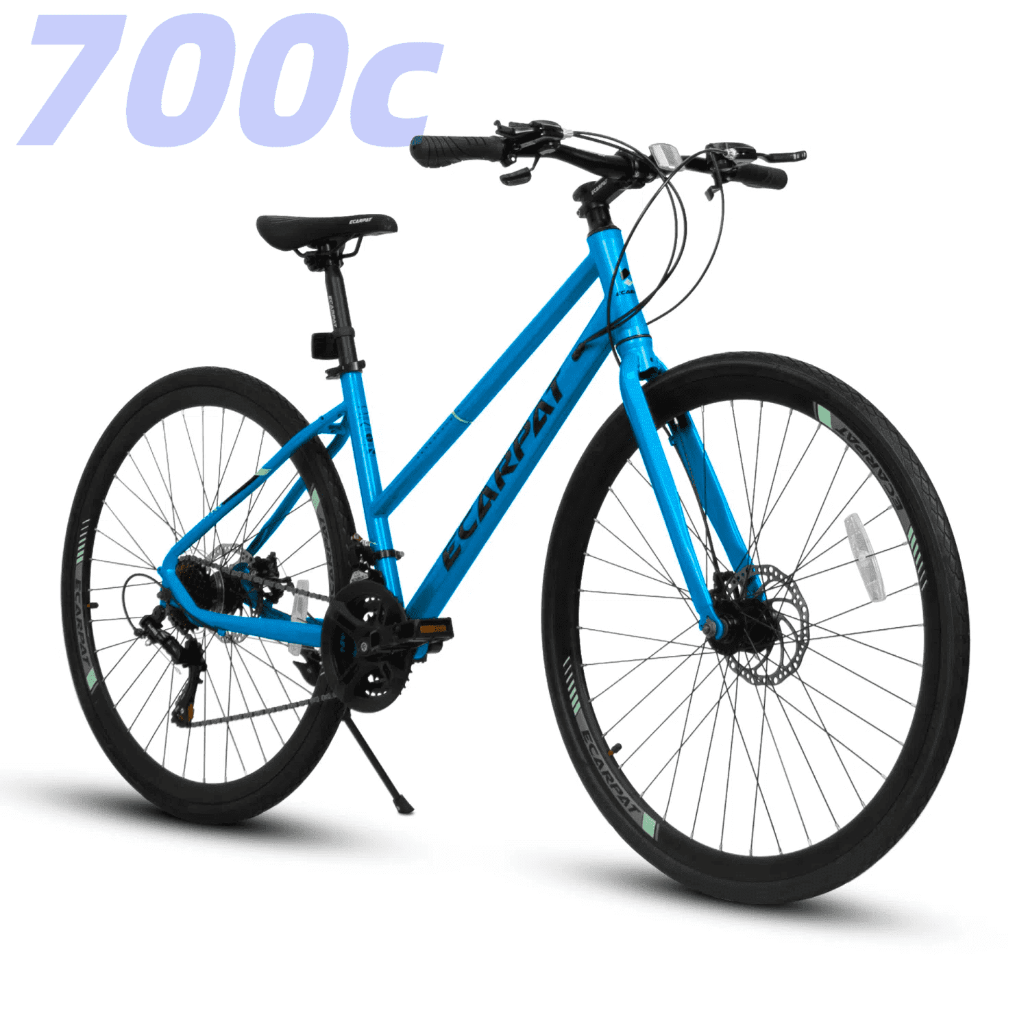 Ambifirner 21 Speeds Road Bike Hybrid Bike for Men and Women, 700C Wheels Racing Bicycle, Commuter Bicycle,City Bicycles，Double Disc Brakes,Commuting Cycle，Multiple Colors