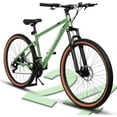 thumbnail image 1 of Ambifirner 24 Inch Mountain Bike for Men & Women, 21-Speed High-Carbon Steel Frame with Mechanical Disc Brakes, Front Suspension Fork & All-Terrain Tires, 85% Pre-Assembled Trail/Commuter Bike, Green, 1 of 9