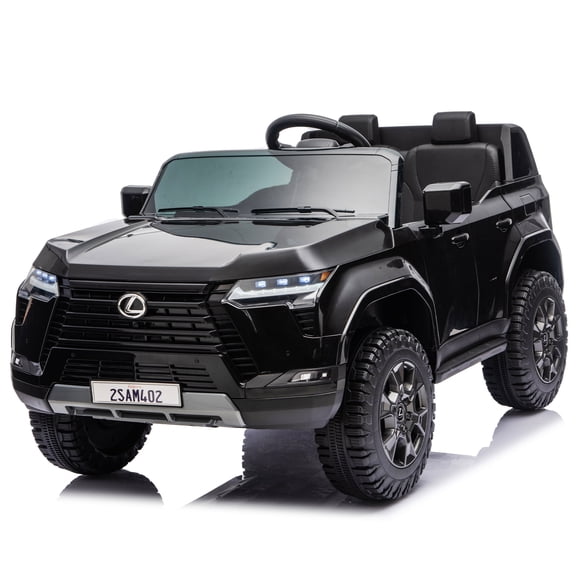 Ambifirner 24V 2 Seater Ride On Car , 2x80W Powerful Motors, Max 3.73 Mph, Parent Remote, All-Terrain Tires, Ride on Car, 132Lbs Load, Black
