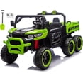 thumbnail image 1 of Ambifirner 24V 4WD Ride on Car, 2 Seater Dump Truck Gift Flower, 2.4G Remote Control, 4 Wheeler, Bluetooth Music, LED Light, USB,High Endurance Powered Ride on Toys for Big Kids,, 1 of 12