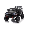 thumbnail image 1 of Ambifirner 24V Ride On Toys : 2 Seater Kids Electric Vehicle, Battery Powered Ride On Car w/Remote Control, Bluetooth, LED Lights, Suspension Spring Black, 1 of 6
