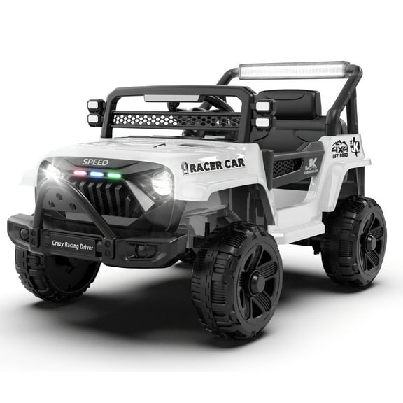 Ambifirner 24V Ride on Car for Kids: 2 Seats Electric UTV for Boys Girls, 3 Speeds Off Road Truck with LED lights Remote Control, Music USB Bluetooth